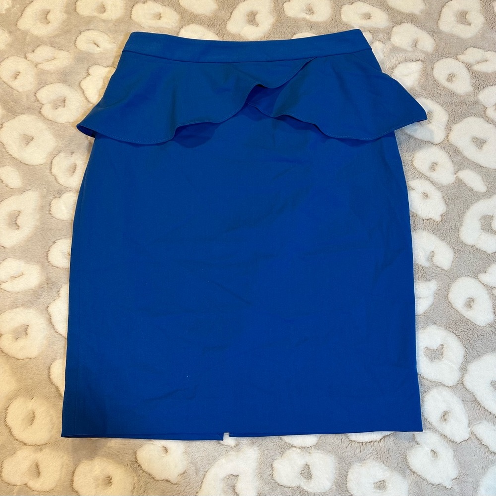 Express Blue Peplum Skirt A7